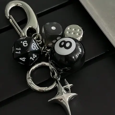 Star Design DIY Pendant, Handmade Vintage Style Keychain Accessory, Keychain Bag Charm, Unique Car Decoration Gift Idea, Creative Jewelry for Women & Men, Key Chain for Car Keys