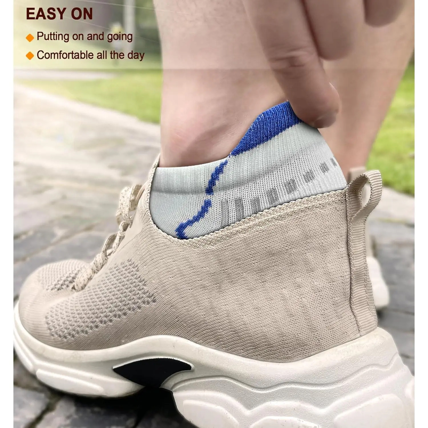 Men's Athletic Compression Ankle Socks 6 Pairs - Cushioned Running Walking Socks with Arch Support for Sports Training Jogging Gym Workout Hiking Outdoor Activities Breathable Moisture Wicking Comfort Fit Men's Athletic Compression Ankle Socks 6 Pairs - Cushioned Running Walking Socks with Arch Support for Sports Training Jogging Gym Workout Hiking Outdoor Activities Breathable Moisture Wicking Comfort Fit