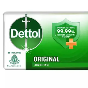 Dettol Antibacterial Soap Pack of 6 - Original Germ Defence, 99.99% Protection from Illness Causing Germs, Be 100% Sure
