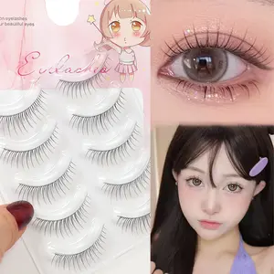5 Pairs Natural False Eyelashes, Ultra-Natural Look, Angel Fairy Style, Perfect for Beginners, Realistic Fake Lashes, Cosmetic, High Quality Eyelashes