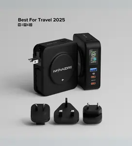 InfinaCore P3 Pro 65W Travel Power Bank 10,500 mAh Qi2 Wireless MagSafe Universal Adapters for iPhone iPad Laptop 2025 Best For Travel