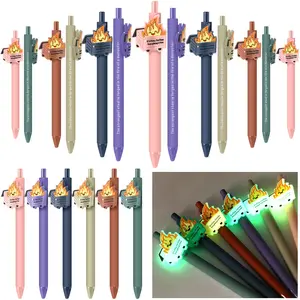 12/30 Luminous Dumpster Fire Pens Labor Day Supplies Funny Ballpoint Pen for Employee Appreciation Gift Back to School Teacher Gift Emotional Support Dumpster Fire Gifts for Healthcare Coworkers White Elephant Party Favors Office Supplies New Year Gifts