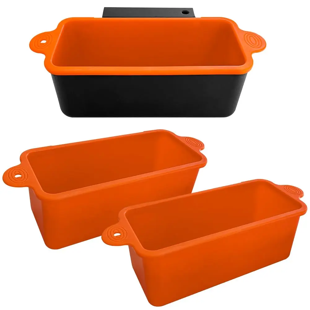 2 Counts Silicone Grease Cup Liner Set, Reusable Grill Grease Catcher Tray, Durable Drip Pan Inserts, Griddle Accessories, Kitchen Barbecue Accessories