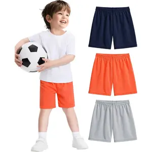 3 Pack Boys Athletic Basketball Shorts Boy Soccer Shorts Summer Clothes Size 2-5T