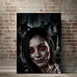Fans who love zombie images, super cool and super beautiful. Create based on your pictures - perfect for giving gifts, large wall decoration, and for home and office decoration