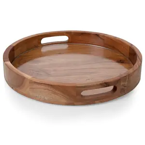 Toscana Barista Serving Charcuterie Tray with Glass Insert
