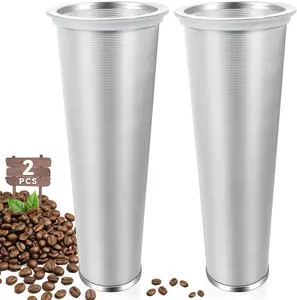 2Pcs Cold Brew Coffee Filter, 304 Stainless Steel Food Grade, Coffee Maker, Tea Maker,Water Filter, Ultra Fine Mesh, Wide Mouth Mason Jar (2 Quart) - Home Improvement.