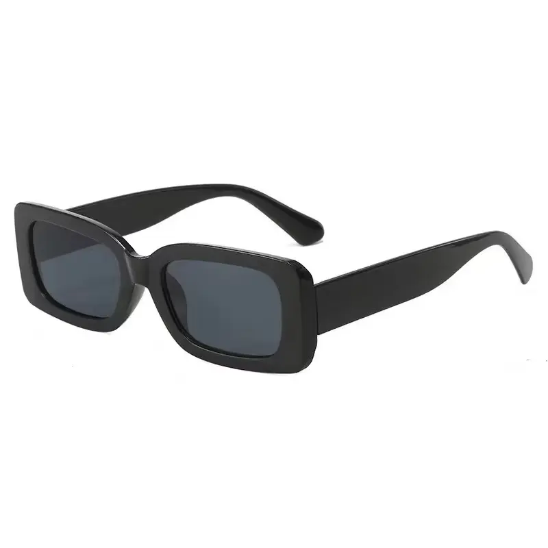 Cool Square Frame SunGlasses, Simple Black Fashion Glasses For Men Women Daily Outdoor Party Decors, Ideal choice for Gifts