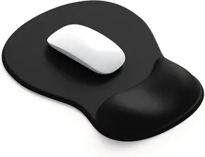 ErgoComfort Gel Wrist Rest Mouse Pad Ergonomic Office Mousepad with Wrist Support Non-Slip Design Desk Accessories Mat for Home Game Decor 01Black