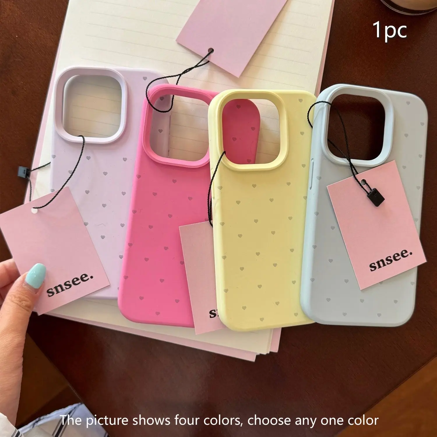 Macaron-Color Liquid Silicone Heart Phone Case, Casing, Cover, Soft TPU Protection for iPhone 11/12/13/14/15/16/17 Pro/Pro Max/Plus, Fashion Trendy Gift,Pumpkin,Drink,Pattern,Note11Pro