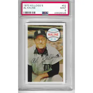 AL KALINE 1970 Kellogg's #52 PSA 9 MINT - TIGERS