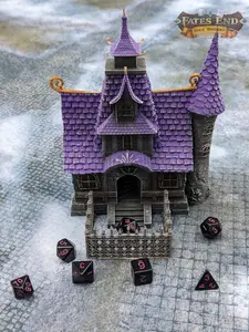 Orphanage Schoolhouse 3D Printed Dice Tower - Fate's End Furhaven Collection - Journey Back to a Time of Old Tales and Whispered Legends!