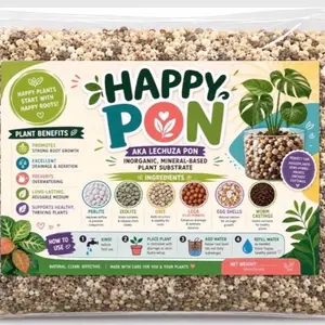 1.5 lbs Eco-Friendly Happy Roots Succulent Potting Mix - Premium Homemade, Fast-Draining Soil for Cacti (1.5 Qt)