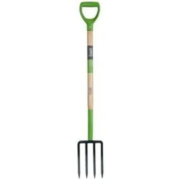 4-Tine Spading Fork - Ash - 48in. - Durable Garden Tool