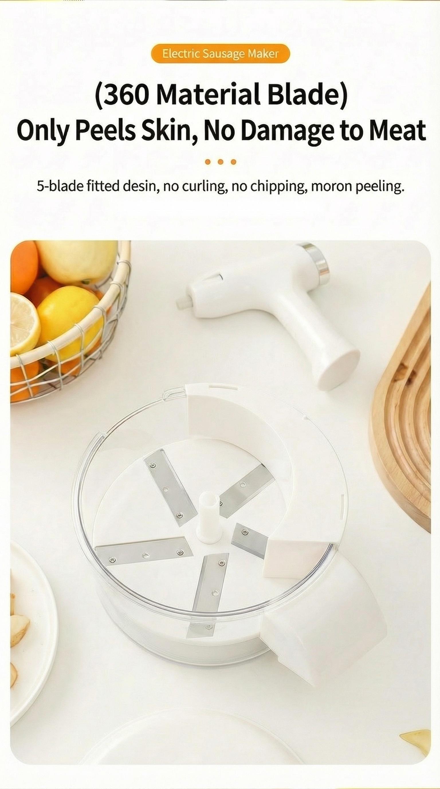Multifunctional Automatic Vegetable Peeler, One-Button Operation, Fast Peeling, Suitable for Home or Commercial Kitchen, Food Prep Tool, Vegetable Cutting Slicer