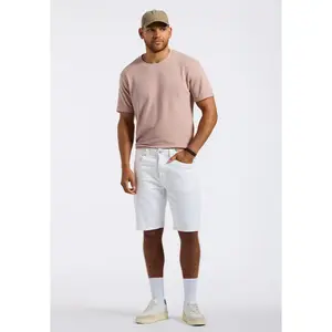 Dean Men’s Relaxed Straight Denim Short, White - BM26097