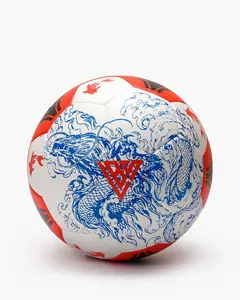 Rooney Football, White Multi-Color Display Soccer Ball with Football Fashion Design, Balanced Shape for All Ages Sports & Outdoor Balls
