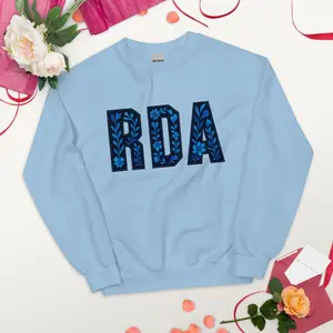 RDA Blue Floral Sweatshirt