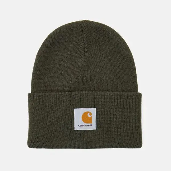 Carhartt Winter Beanie Hat, Acrylic Watch Cap, Warm Soft Knit Cuffed Beanie for Men Women, Outdoor Cold Weather Hat, Casual Streetwear Workwear Fashion Accessory, Comfortable Stretch Fit, One Size Fits Most Gift