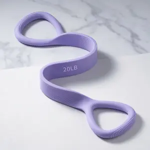 20LB/35LB Figure 8 Resistance Band for Shoulder Back Arm Stretching, Portable Home Workout Tool for Pain Relief & Strength Training