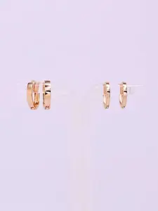 Arracadas Lisas 12mm, 13.5mm 14k