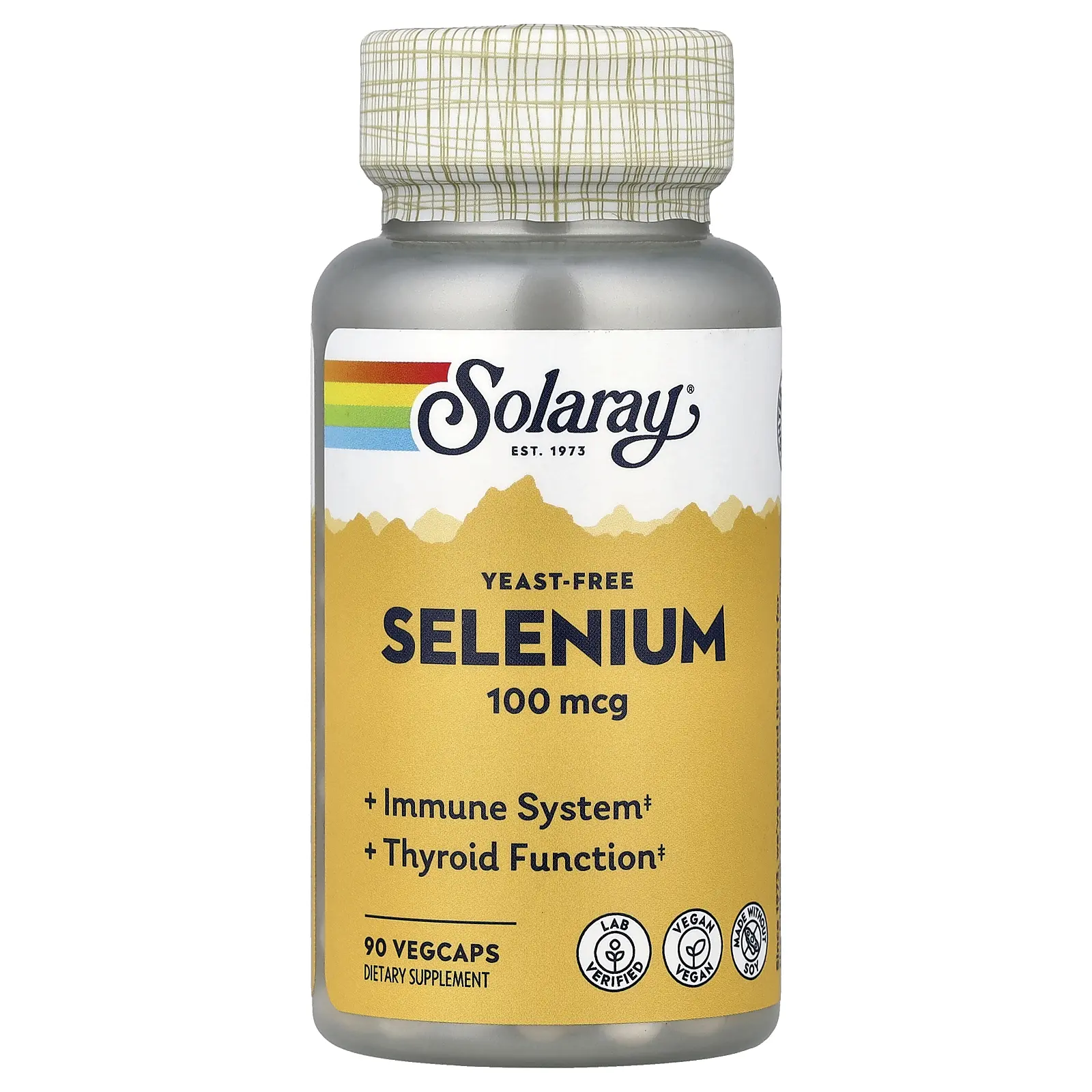 Solaray Selenium, 100 mcg, 90 VegCaps