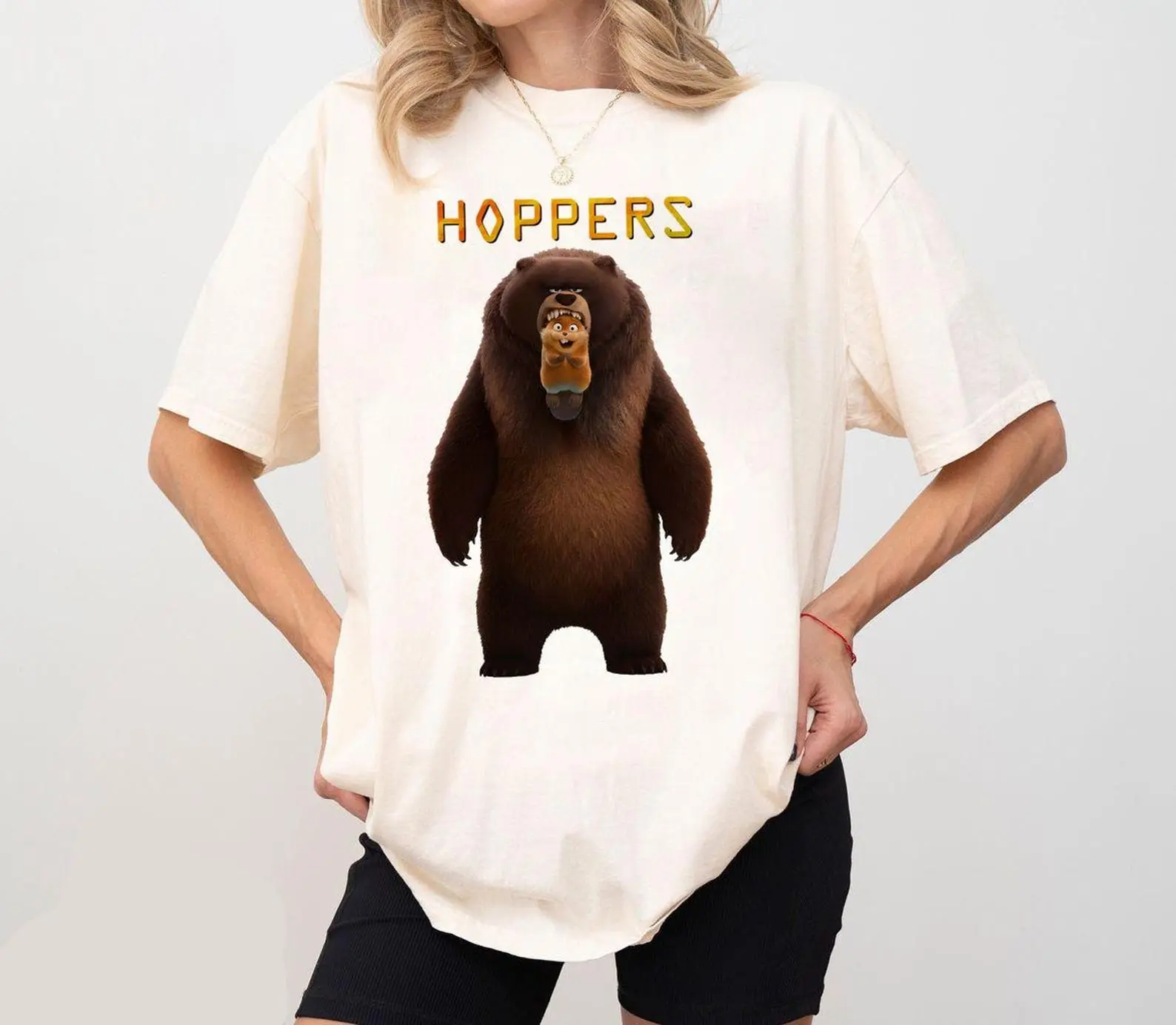 Hoppers Movie Shirt, Retro Animation Graphic Tee, Vintage Beaver and Bear Shirt, Funny Friends Sweatshirt, Gift For Fans