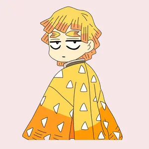 Zenitsu - Demon Slayer Decorative Sticker