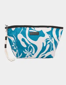 VOLCOM  Womens Bay Bae Sunscreen Pouch, Blue & White