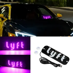 USB LED Signal Light Taxi Lyft Logo Lamp Cab Panel Indicator Light Auto Decoration Lamp Durable Car Signal Lamp