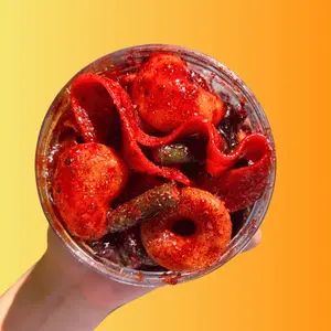 CHAMOY CANDY MIX - Chilitos Sweet, Sour & Spicy Chili Snack - Mexican Fruit Flavored Gummy Candy for All Ages, Authentic Dulces Mexicanos Enchilados, Candy Jars with Tamarindo Pulp Chamoy