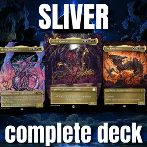 100+ Cards MTG Proxy Cards Sliver Supremacy MTG Commander Deck