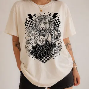 Lucky Girl T-Shirt or Sweatshirt, DTG Printed