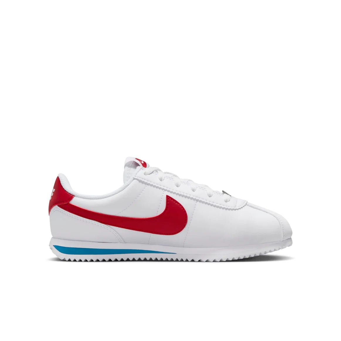 Youth Nike Cortez White/Varsity Red-Varsity Blue (DM0950 115) (GS)