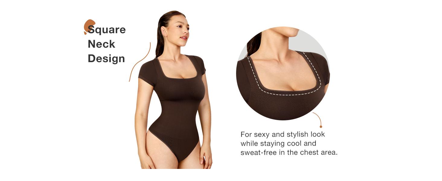 FeelinGirl Seamless Tummy Control Waist Slimming Bodysuit Shapewear Basic Womenswear Underwear Adjustable Comfort Lady Fits Triangle