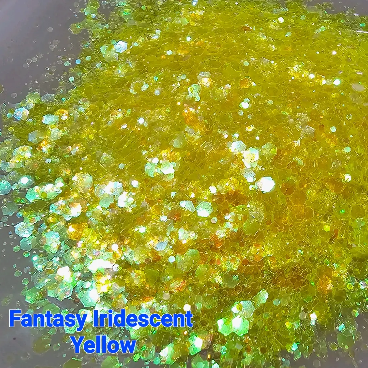 Fantasy Iridescent Yellow Glitter