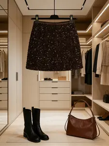 New Arrival for Autumn & Winter | Christmas Collection Women's Sequin Midi Skirt - Elegant, Sexy & Versatile Perfect for Cocktail Parties, Gatherings, Work & More Occasions