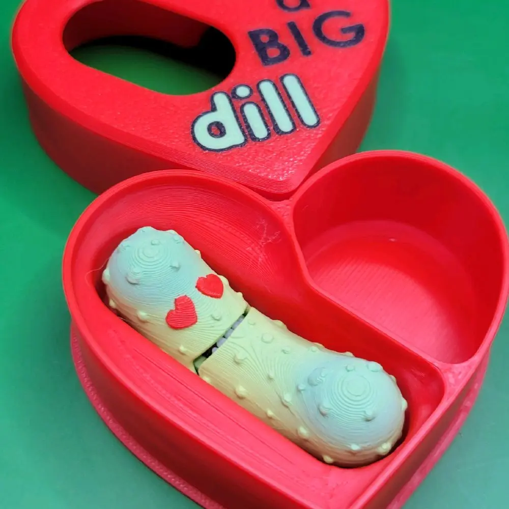 3D Printed Tickle Pickle Keychains and Figures - Unique Design with Bright Colors and Fun Details