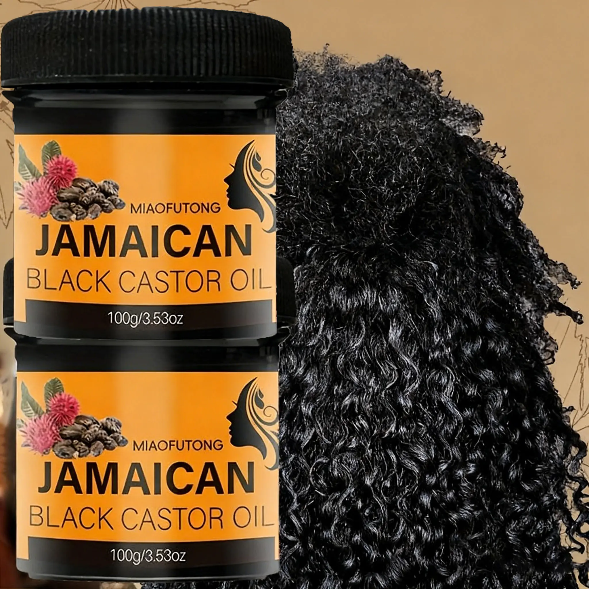 Jamaican Castor Hair Lotion, Nourishes Dry Scalp & Damaged Hair, Natural Moisturizer, Promotes Healthy Growth, Make Hair Stronger, Suitable for All Hair Types, Hydrating Moisturizing Hair