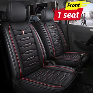 High-Quality PU Leather Car Seat Cover, Durable All-Season Protection, Universal Fit for Front Seats, Easy Care Automotive Decor