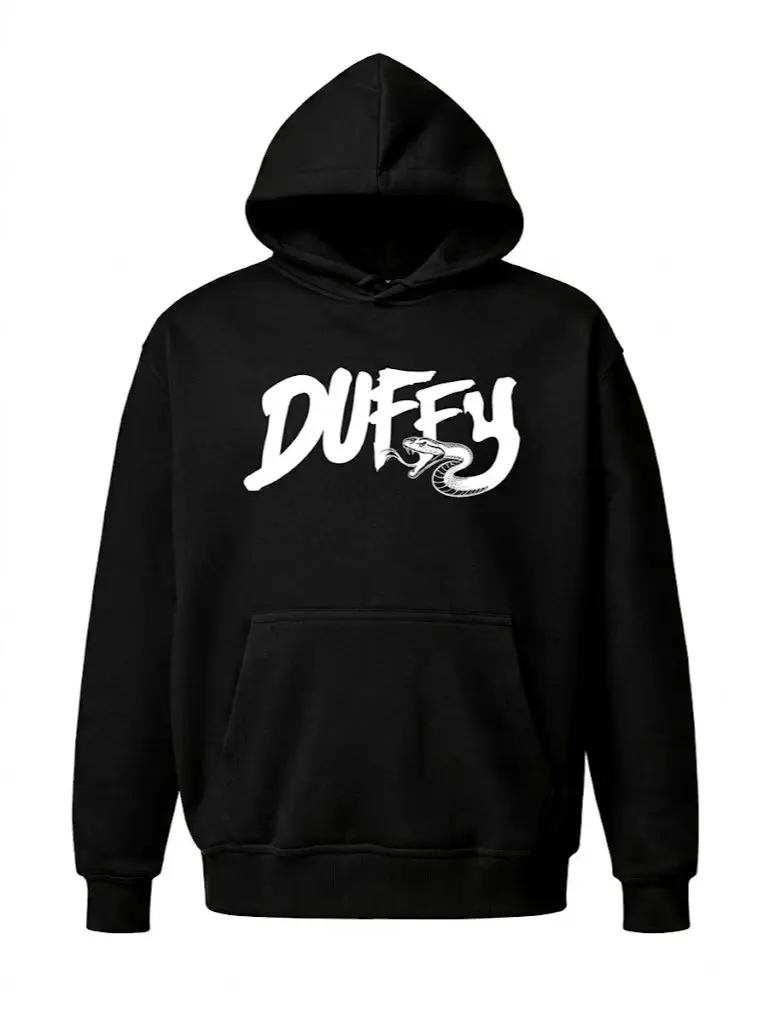 Men's Black Hem Classic Y2K Snake Graphic Hoodie - Oversized Baggy Fleece Pullover, Retro 90s Streetwear, Unisex Casual Loungewear, Vintage Aesthetic, Cozy Versatile Gift for Him/Her, Birthday Outfit