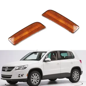 2PCS Amber Lens Front Bumper Side Marker lamps Lights For 2009 2010 2011 2012 2013 2014 2015 2016 2017 VW Tiguan,Replace OEM 5N0-945-119-A, 5N0-945-120-A, 5N0945119A, 5N0945120A