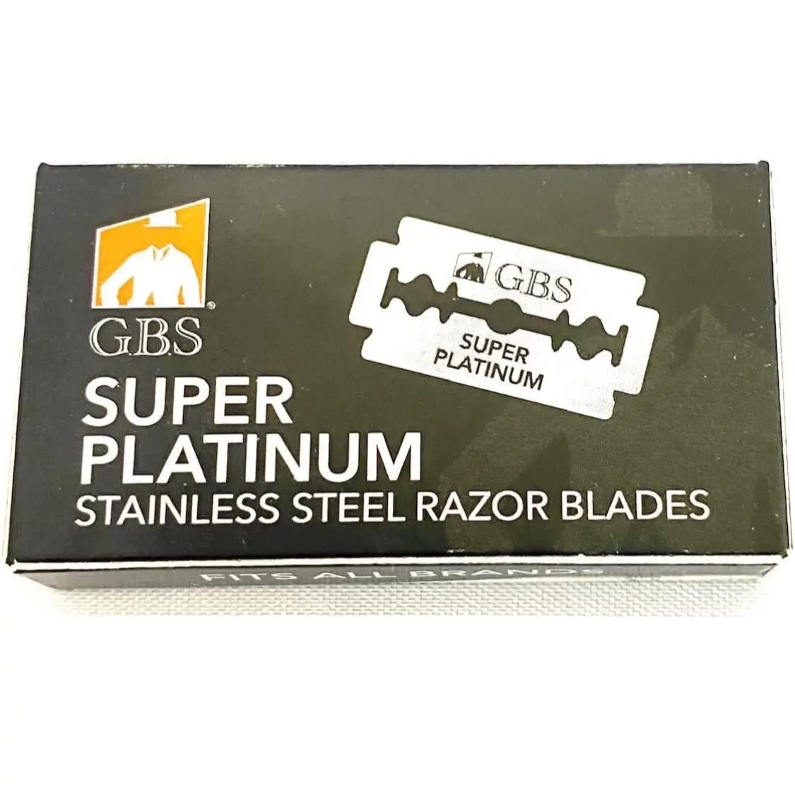 GBS 100 Platinum Ultra Sharp Double Edge Safety Razor Beard Shaving Blades 2 sided Barber Razor Blades