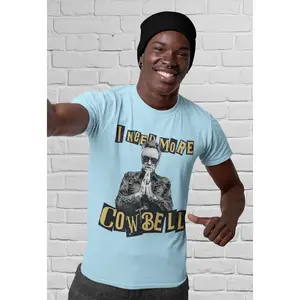 Christopher Walken “I Need More Cowbell” Funny Quote T-Shirt – Iconic Meme Tee for Music & Comedy Fans