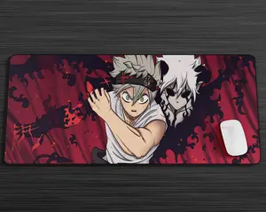 Black Clover Asta Red Mouse Pad | Anime Mouse Pad Store