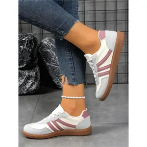 Women Classic German Training Shoes Comfortable Breathable Colorblock Patchwork Sneakers for Workout and Running Lightweight Supportive Design