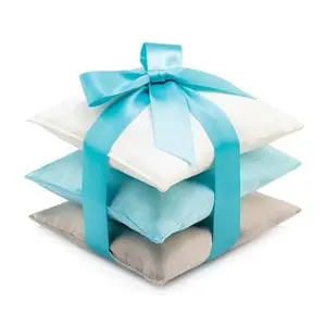 TURQUOISE ElizabethW Silk Sachet Ribbon Tied Set of 3