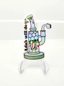 A dab will do ya, stoner sticker, 710 decal, peel and stick dab rig sticker
