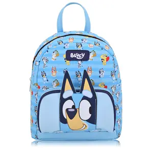 Fast Forward Bluey Mini Backpack | Officially Licensed 10" PU Leather Bag for Girls, Boys, Women, Men | Bluey Backpack Purse with Adjustable Strap | Ages 3+
