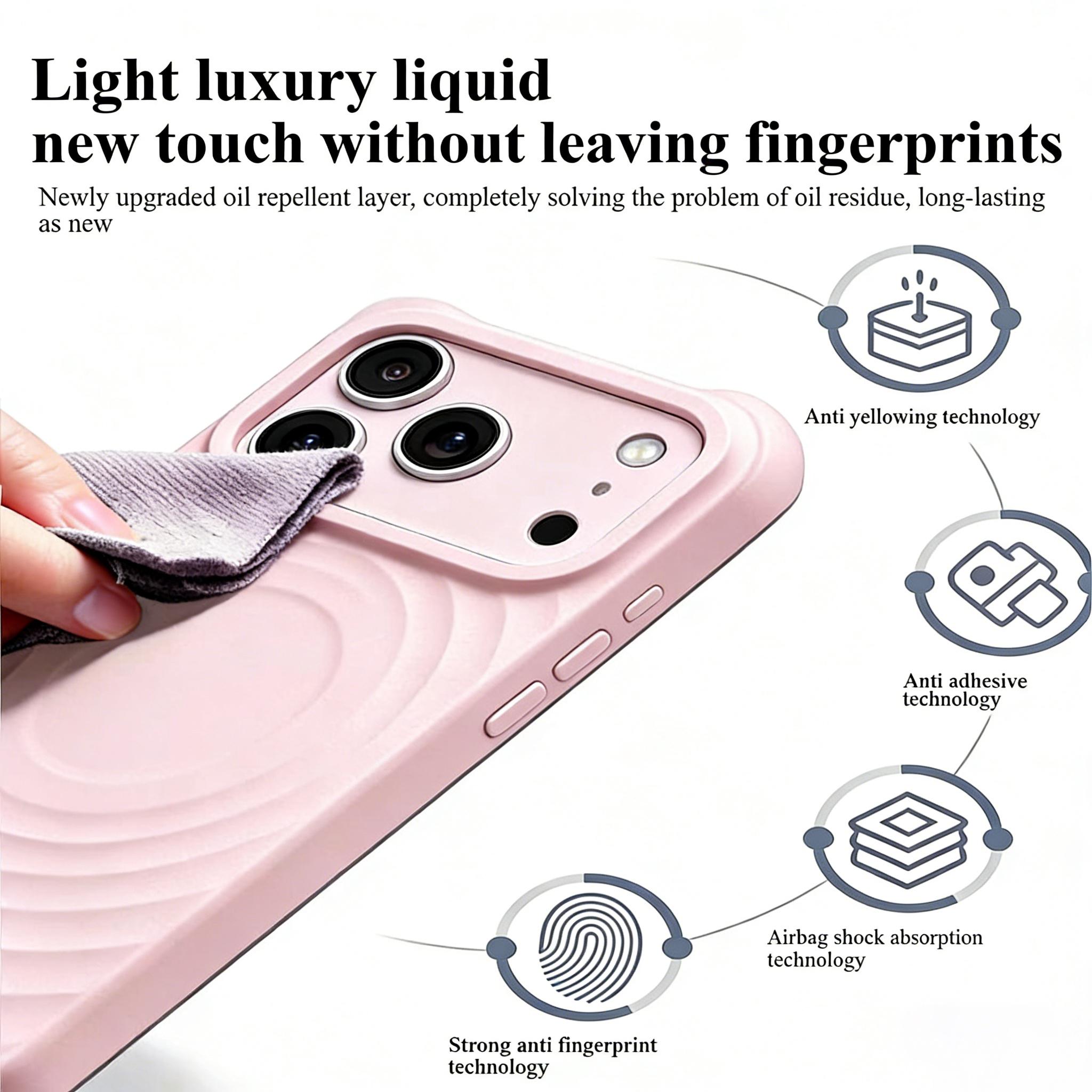 MagSafe Compatible Cute iPhone Case, Military Grade Shockproof 4-Corner Anti-Drop Protective Cover Skin-Friendly Slim Case for iPhone 17 16 15 14 13 Pro Max Air